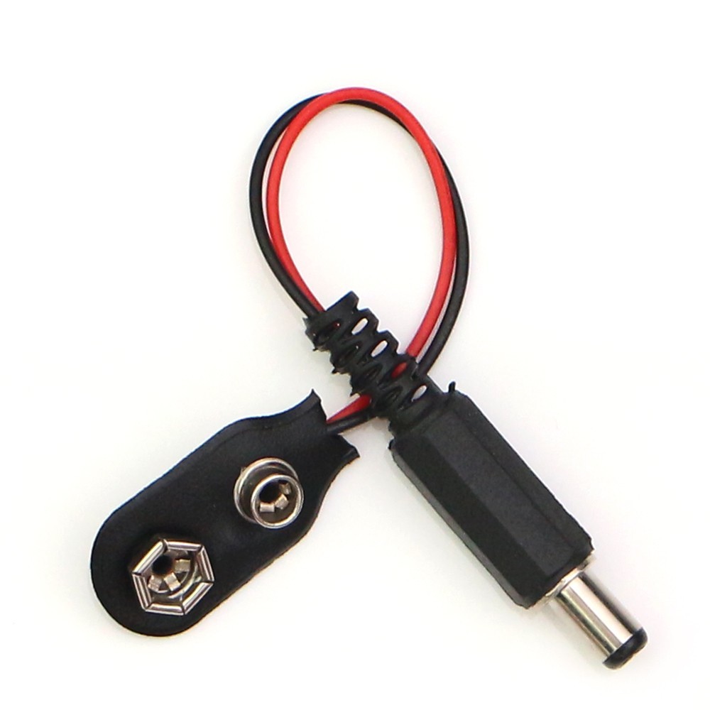 Câble batterie 9V sortie Jack alimentation